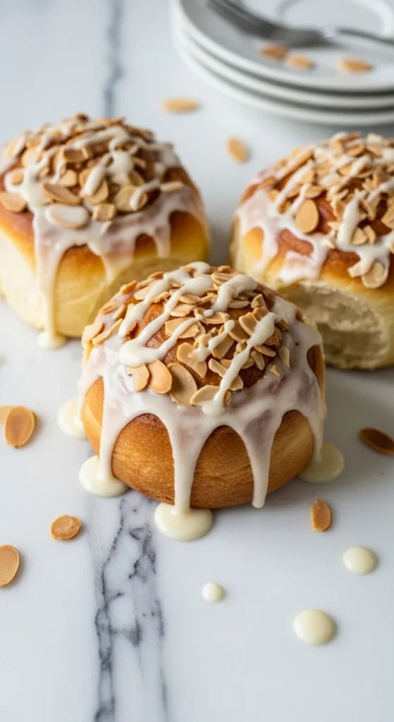 Almond Vanilla Cinnamon Rolls
