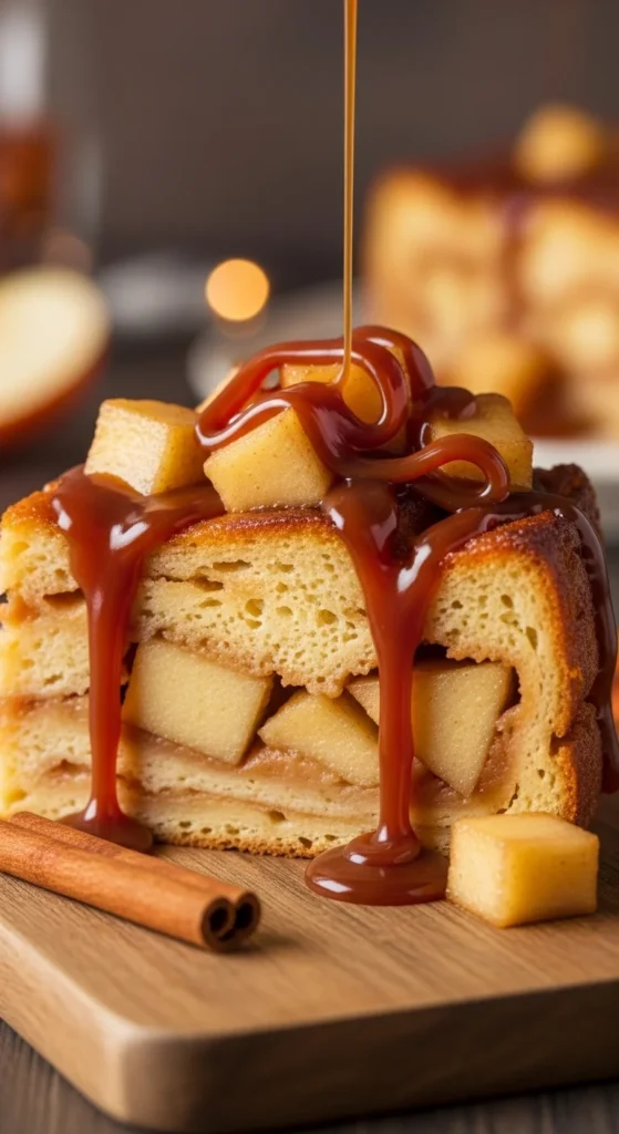 Apple Caramel Bread Pudding
