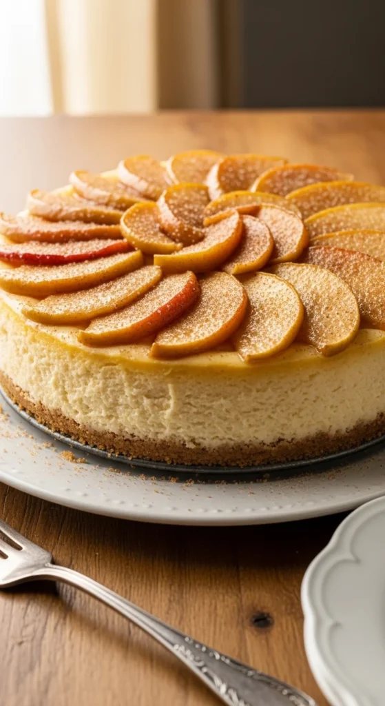 Apple Cinnamon Cheesecake