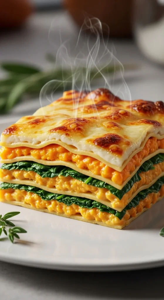 Butternut Squash and Spinach Lasagna