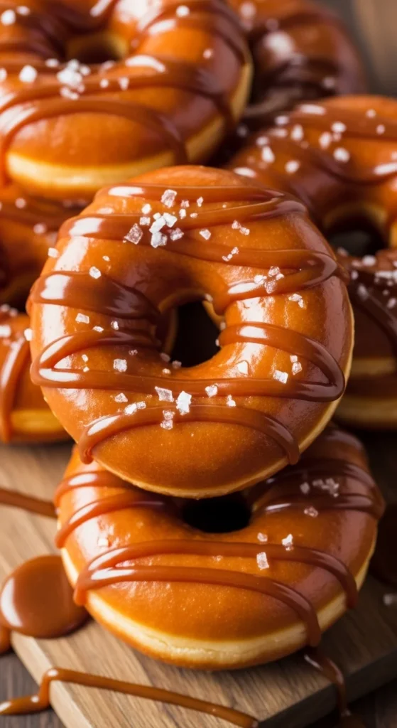 Caramel Drizzle Donuts