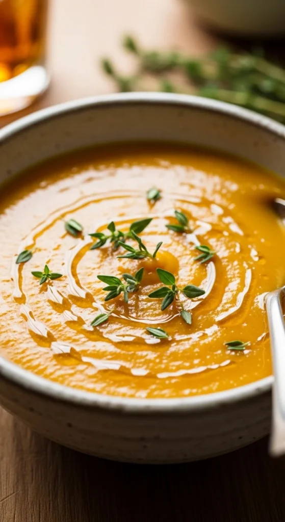 Caramelized Carrot Soup with Honey