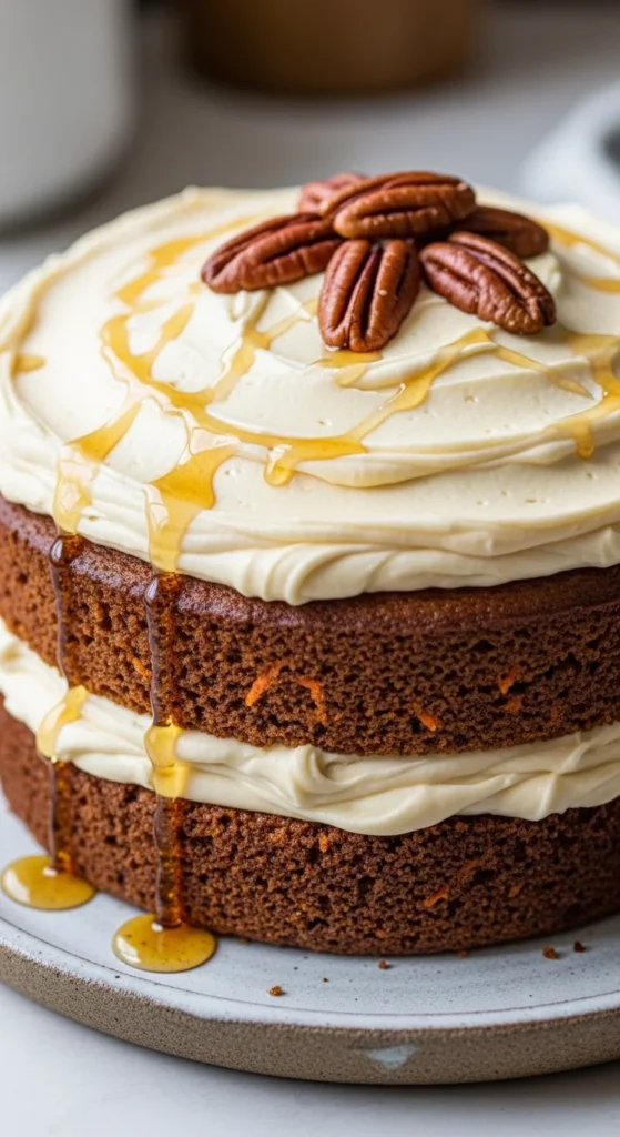 Carrot Cake with Maple Frosting