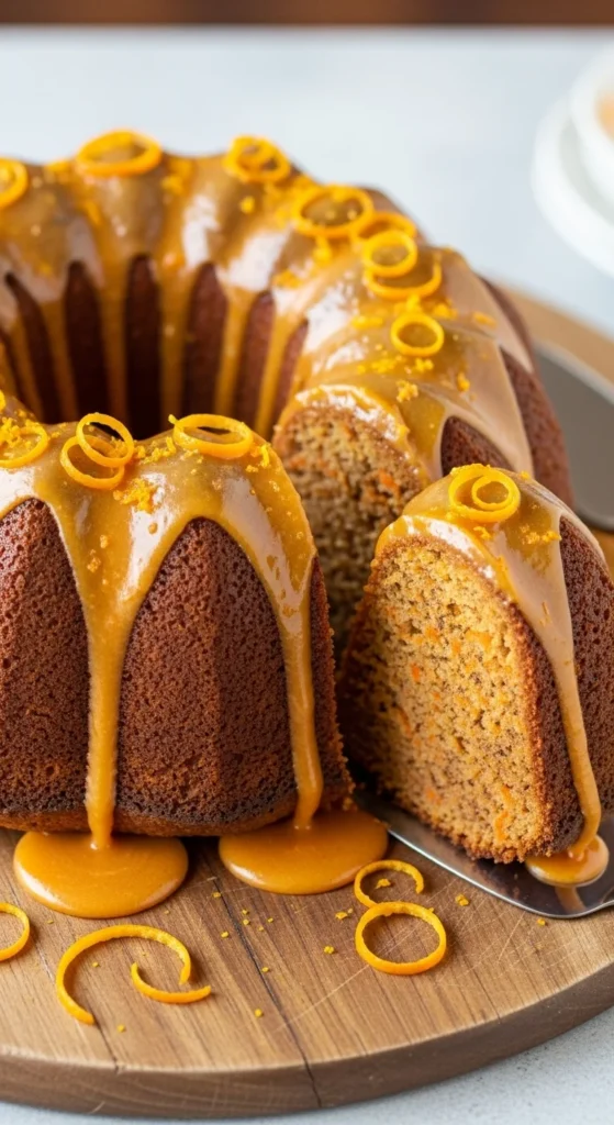 Carrot Cake with Orange Glaze