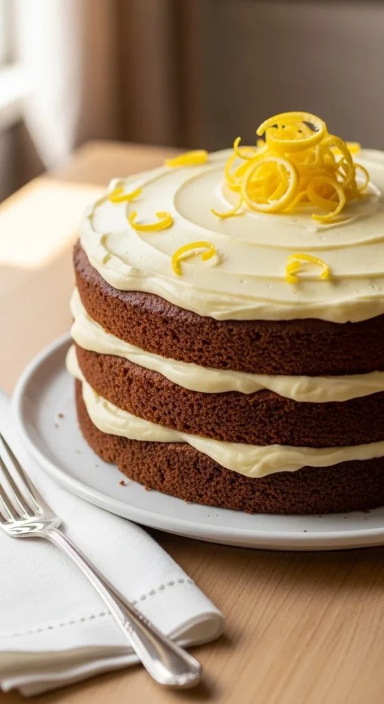 Carrot Layer Cake with Lemon Frosting