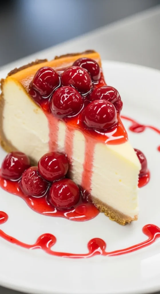Cherry Swirl Cheesecake