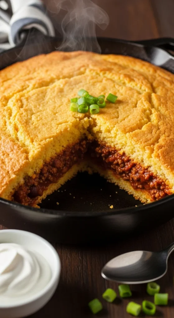 Chili Cornbread Casserole