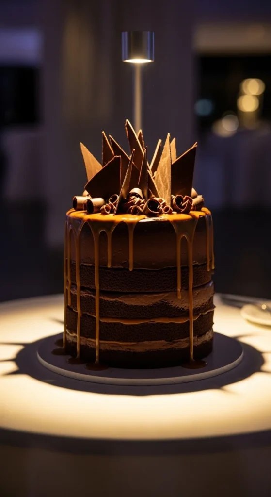Chocolate Caramel Drip Cake