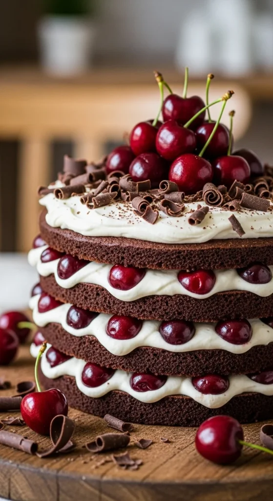 Chocolate Cherry Trifle