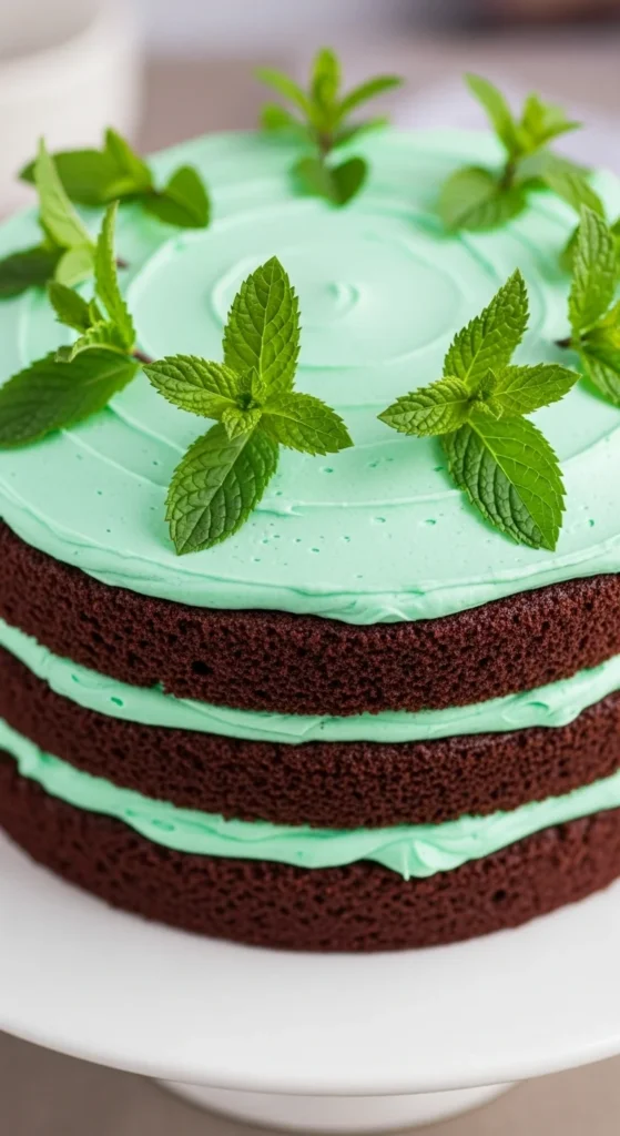 Chocolate Mint Layer Cake