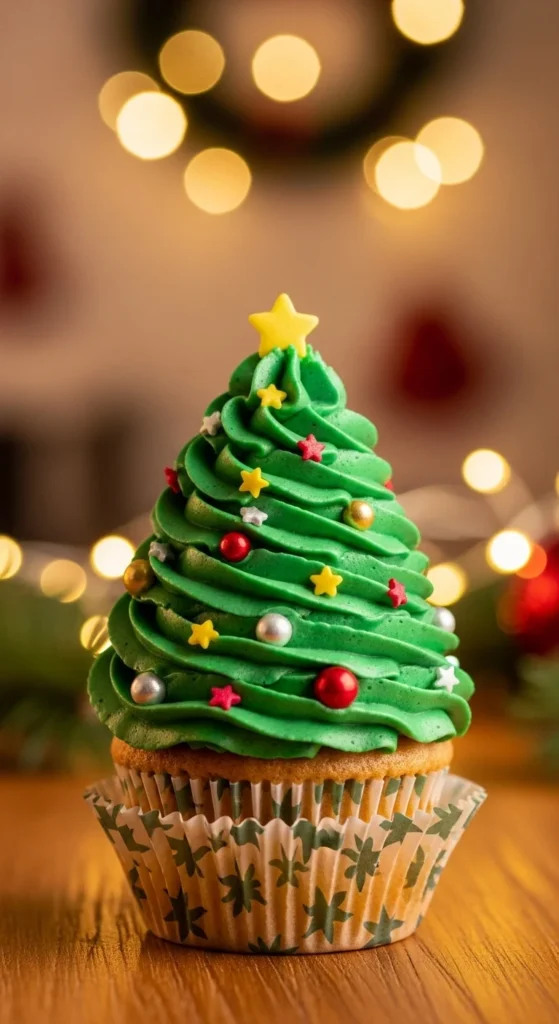 Christmas Tree Cupcakes