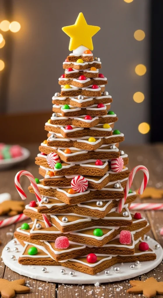 Christmas Tree Gingerbread Tower
