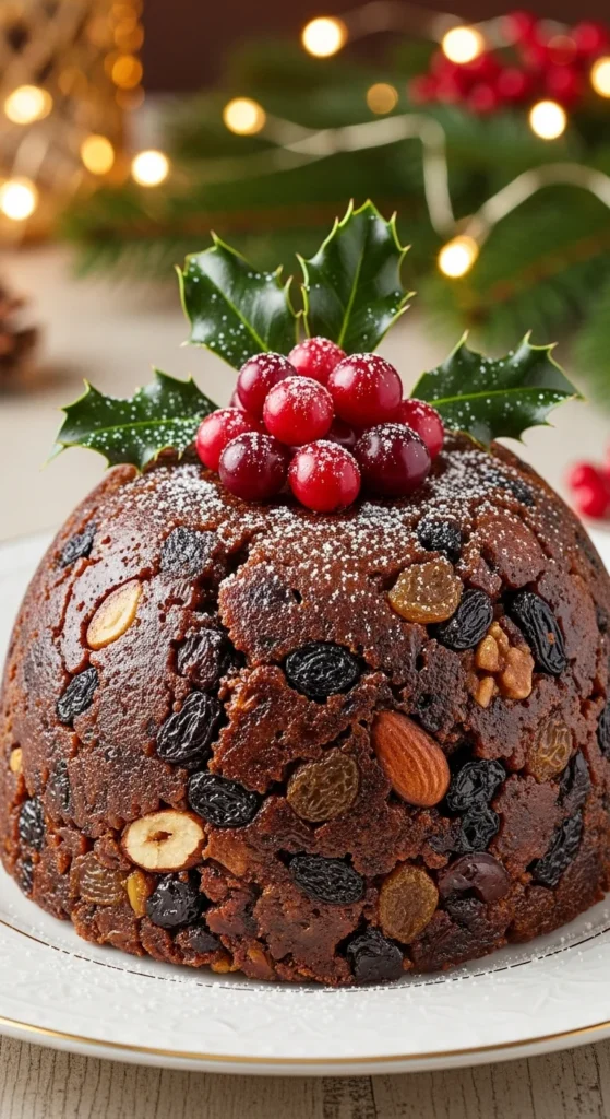 Classic Christmas Fruit Pudding