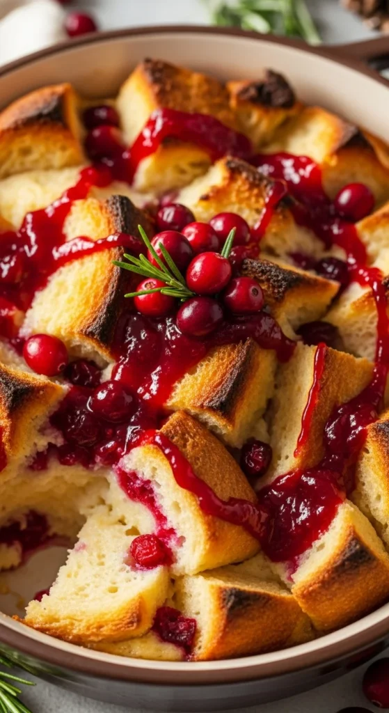 Cranberry Bread Pudding