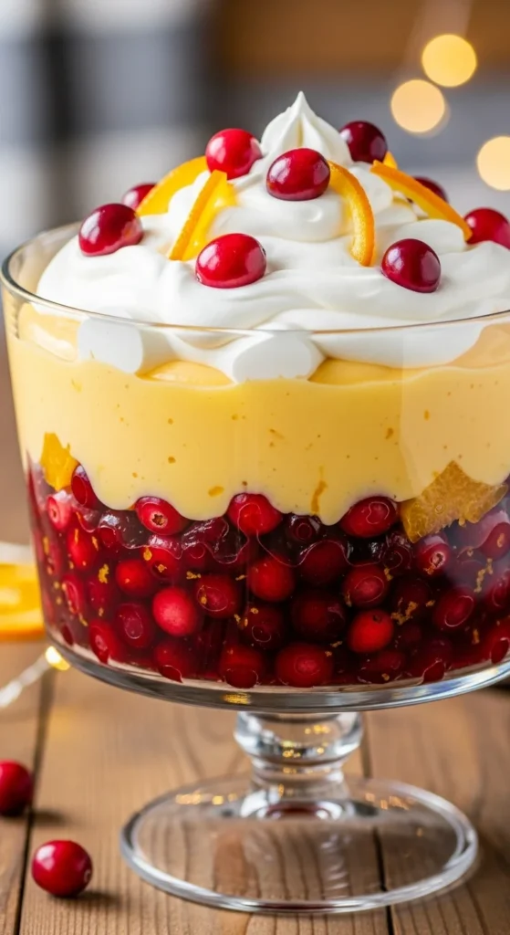 Cranberry Orange Trifle