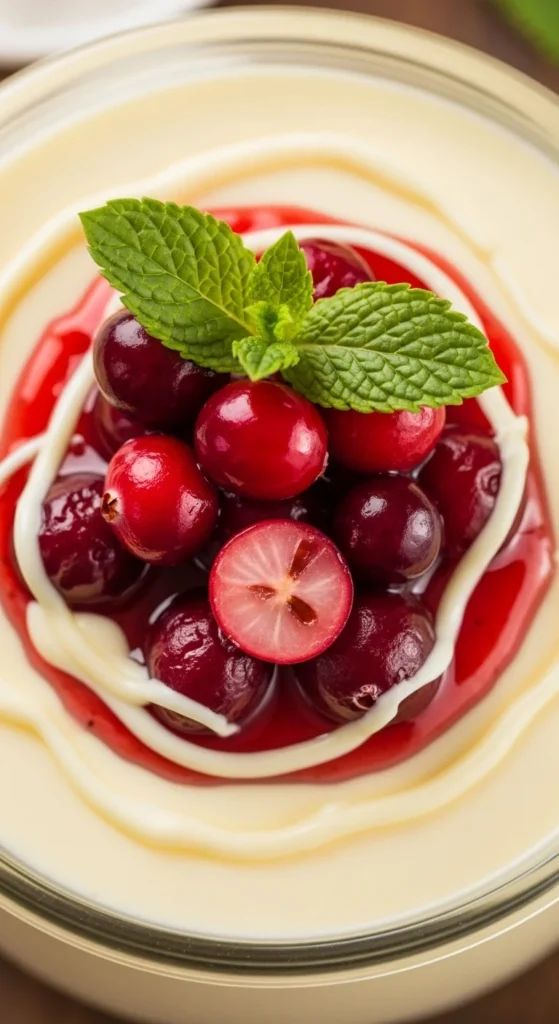 Cranberry White Chocolate Pudding