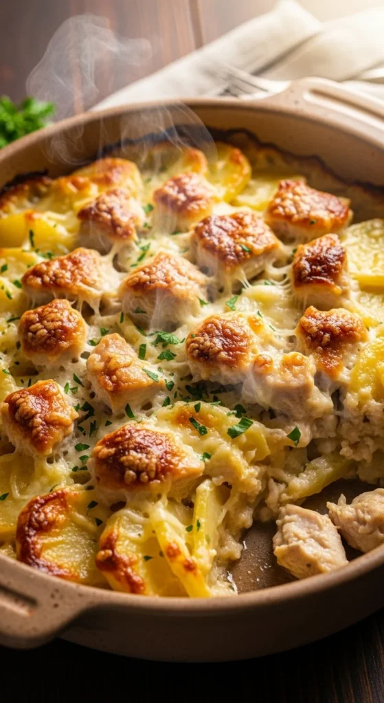 Creamy Chicken and Potato Bake
