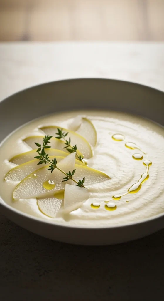 Creamy Parsnip and Pear Soup