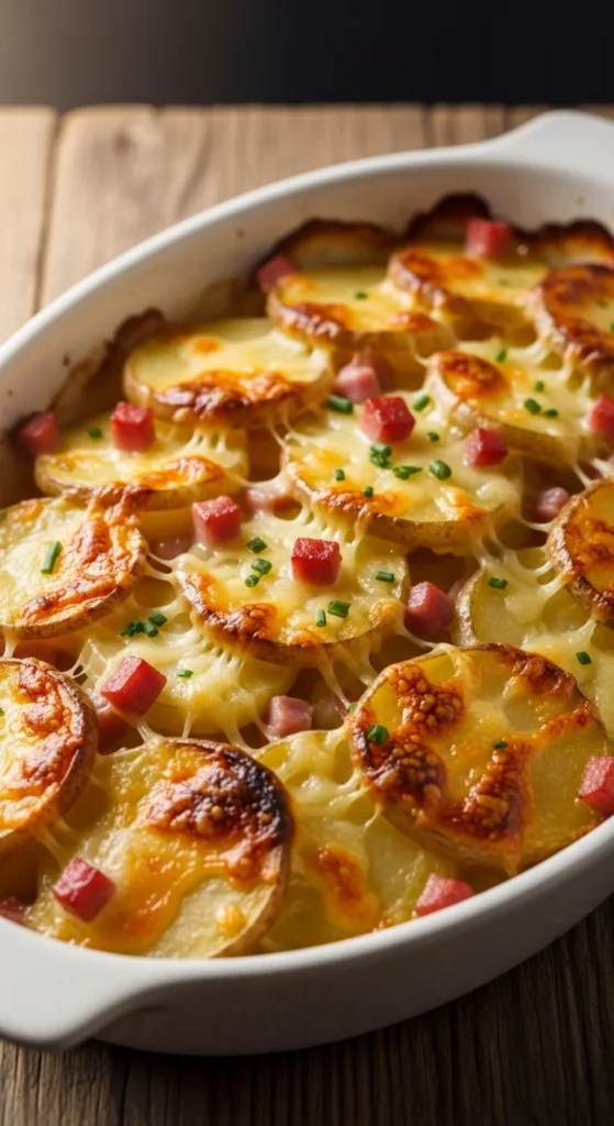 Creamy Potato and Ham Casserole