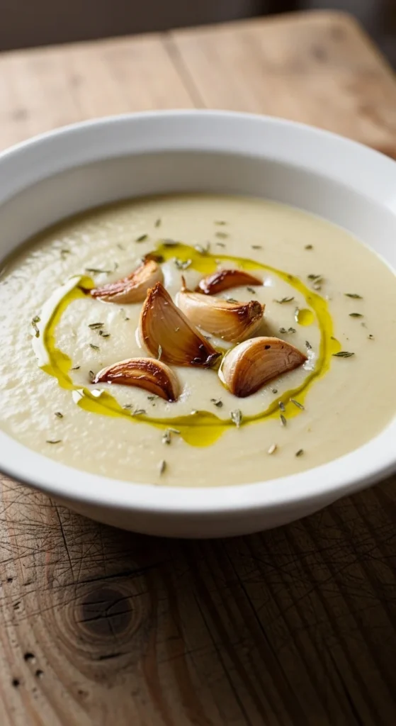 Creamy Roasted Garlic Soup