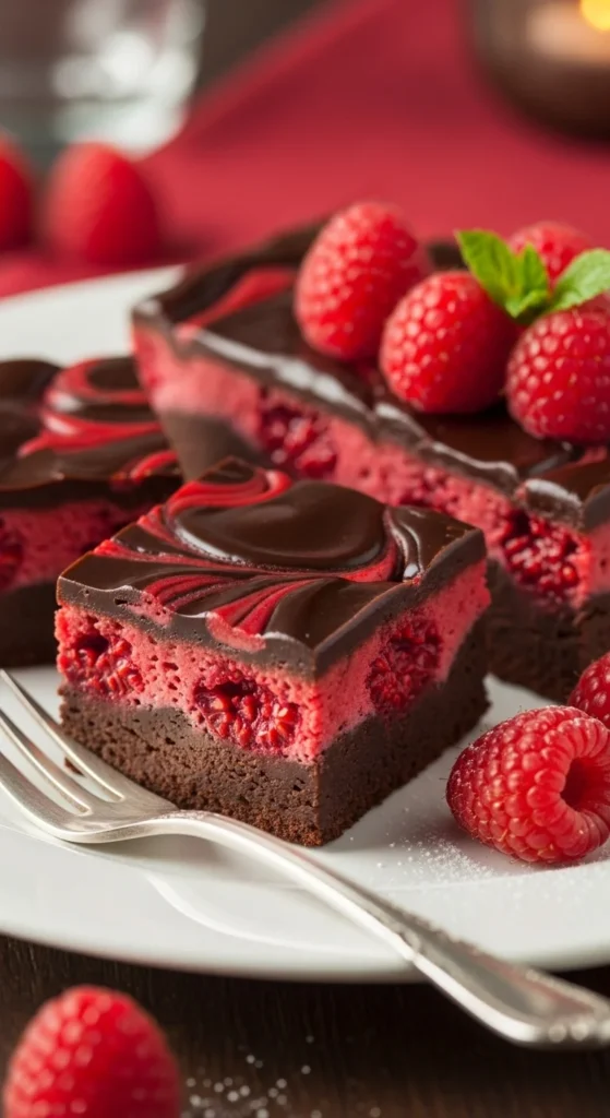 Dark Chocolate Raspberry Fudge