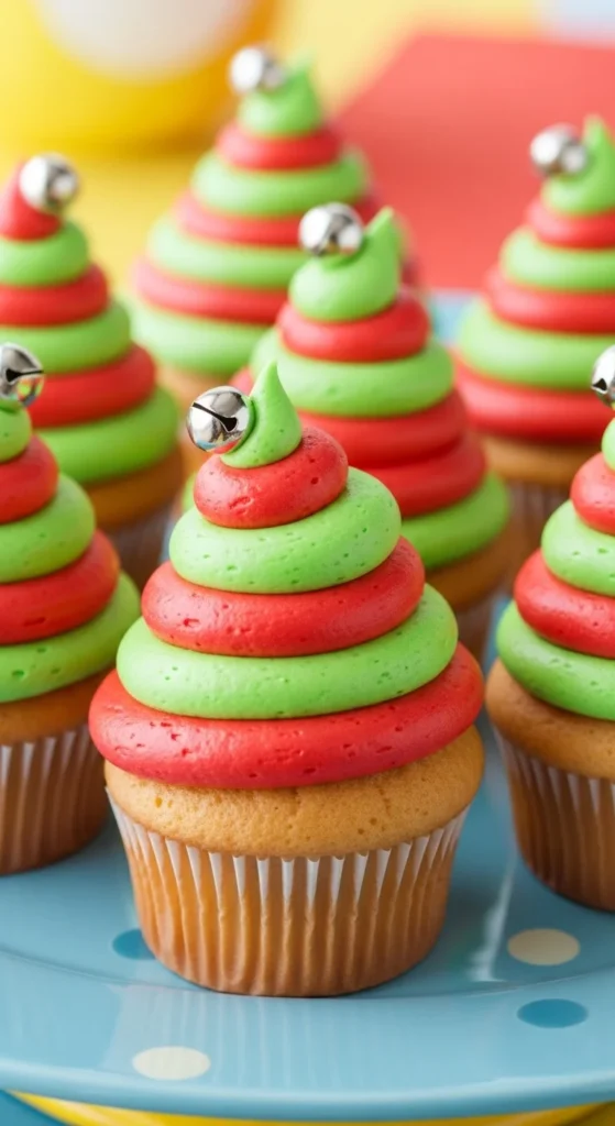 Elf Hat Cupcakes