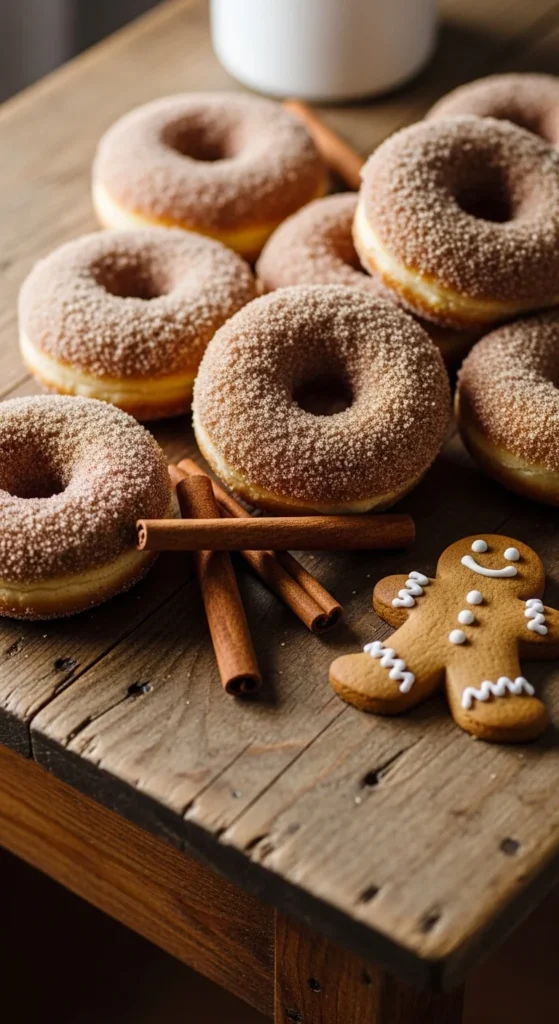 Gingerbread Spiced Donuts