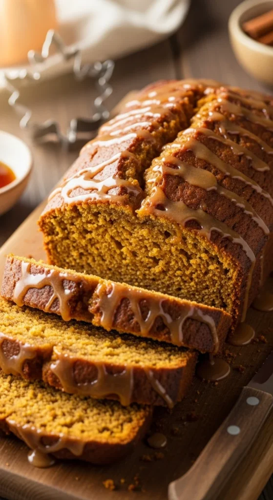 Glazed Maple Pumpkin Bread