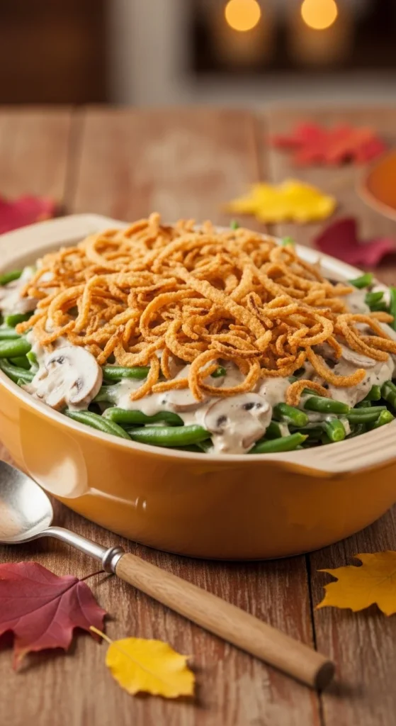 Green Bean Casserole with Crispy Onions