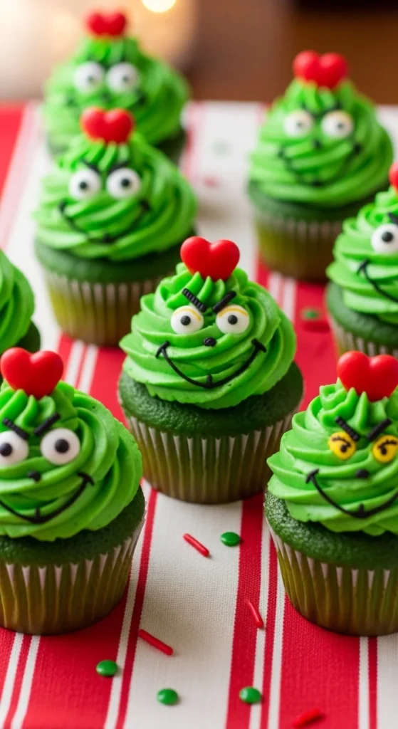 Grinch Cupcakes