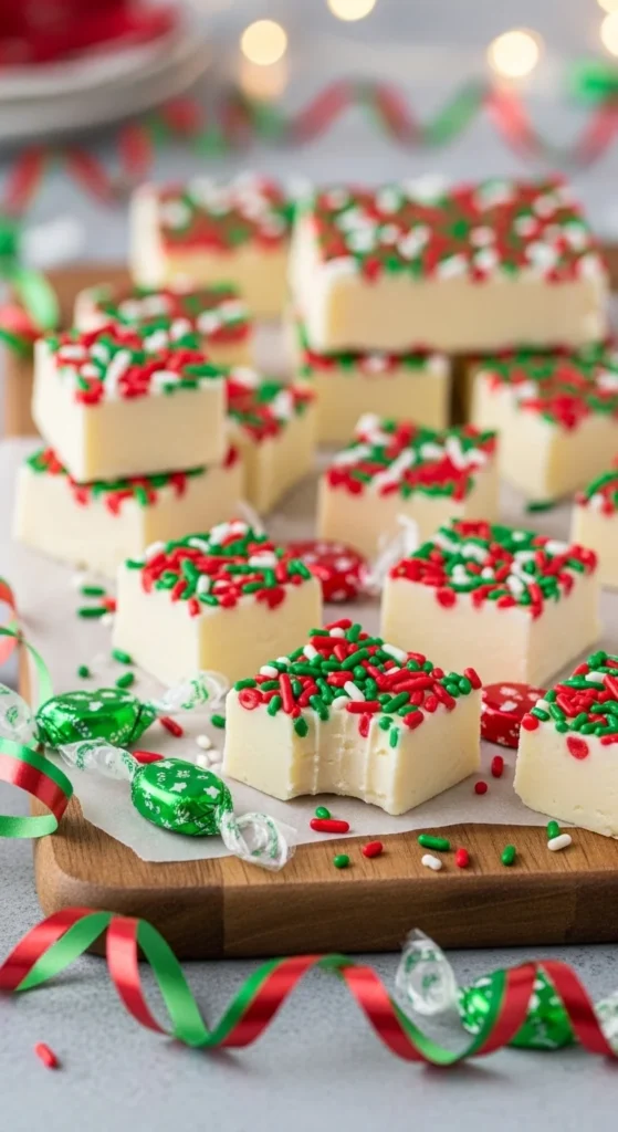 Holiday Sprinkle Fudge