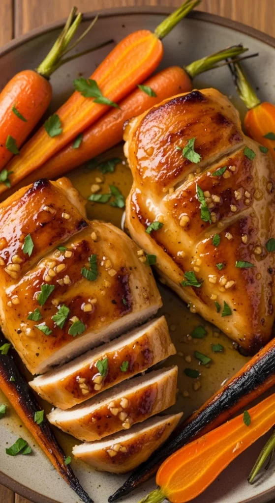 Honey Garlic Chicken and Carrots