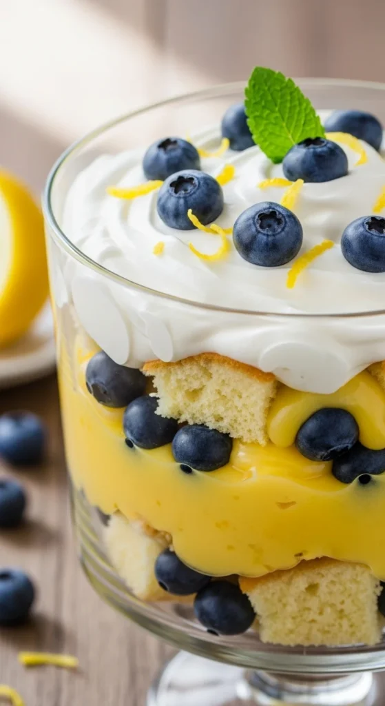 Lemon Blueberry Trifle