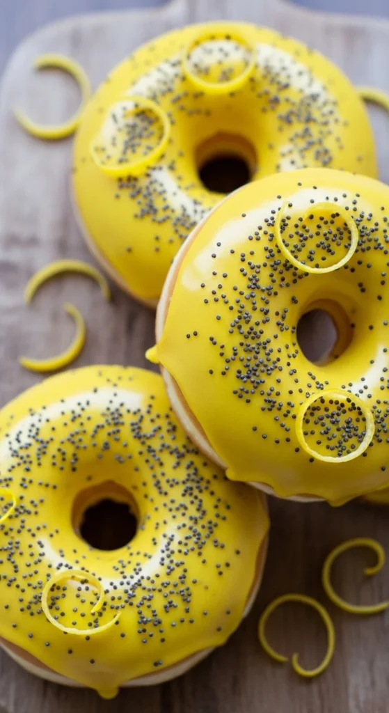 Lemon Poppy Seed Donuts