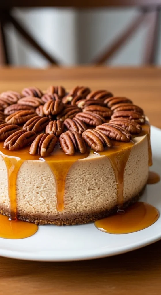 Maple Pecan Cheesecake