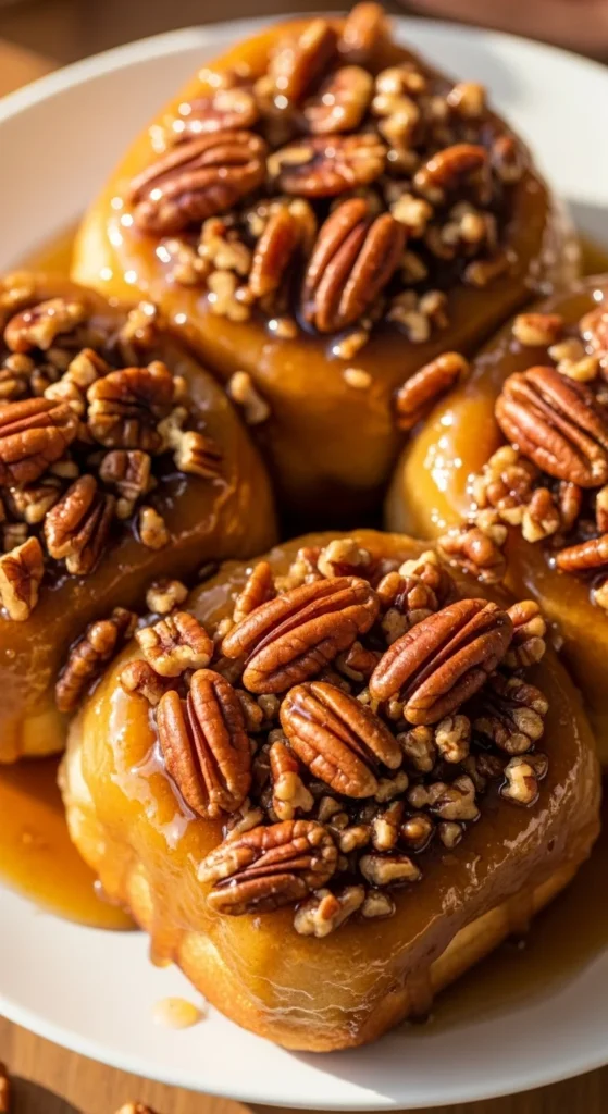 Maple Pecan Cinnamon Rolls