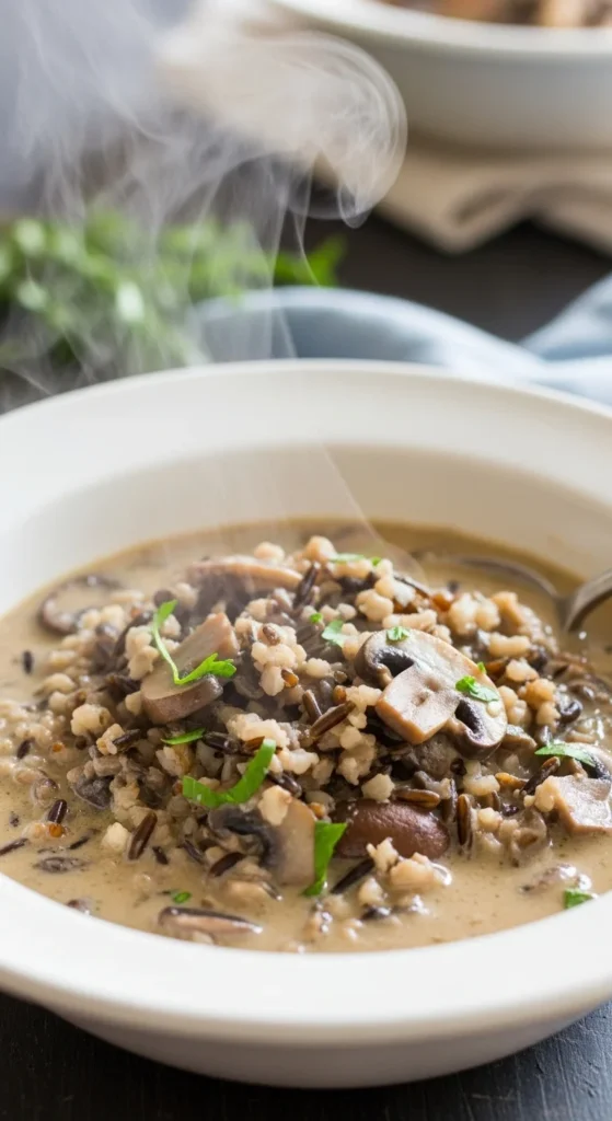 Mushroom and Wild Rice Stew