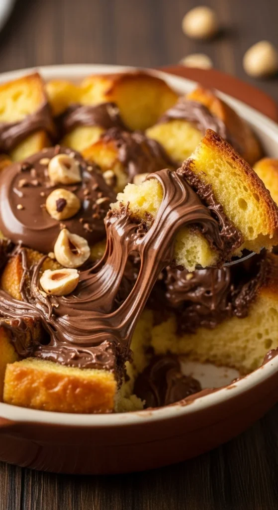 Nutella Swirl Bread Pudding