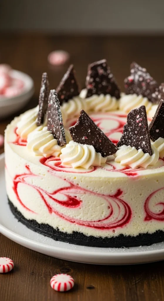 Peppermint Bark Cheesecake