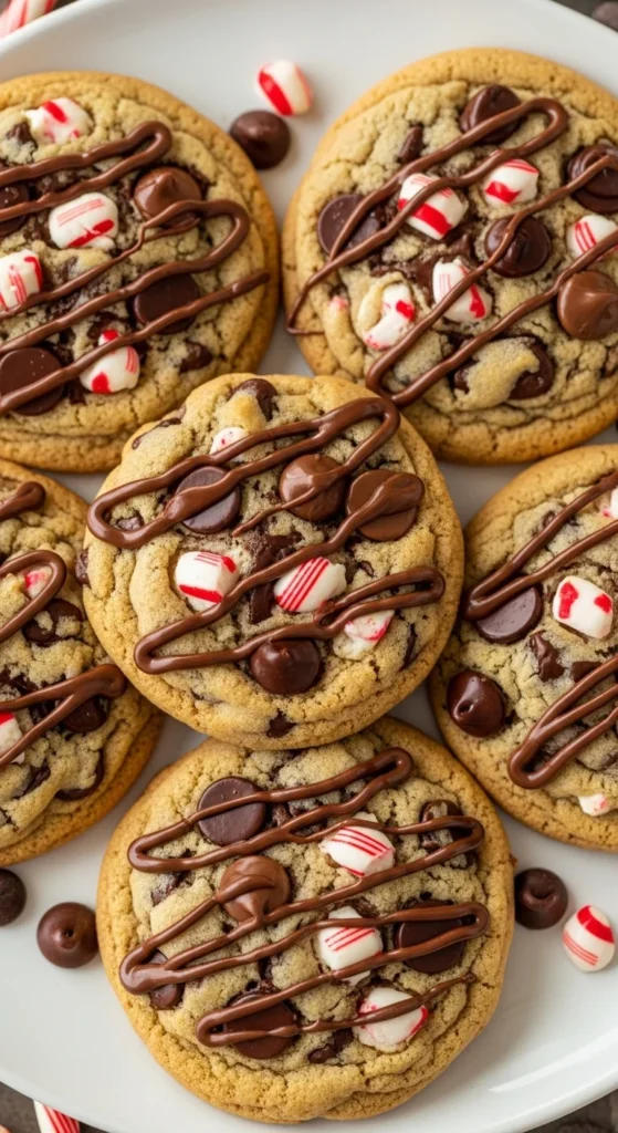 Peppermint Chocolate Chip Cookies