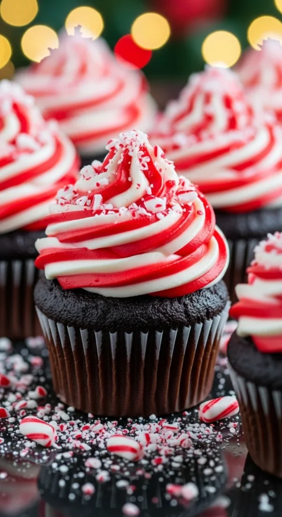 Peppermint Swirl Cupcakes