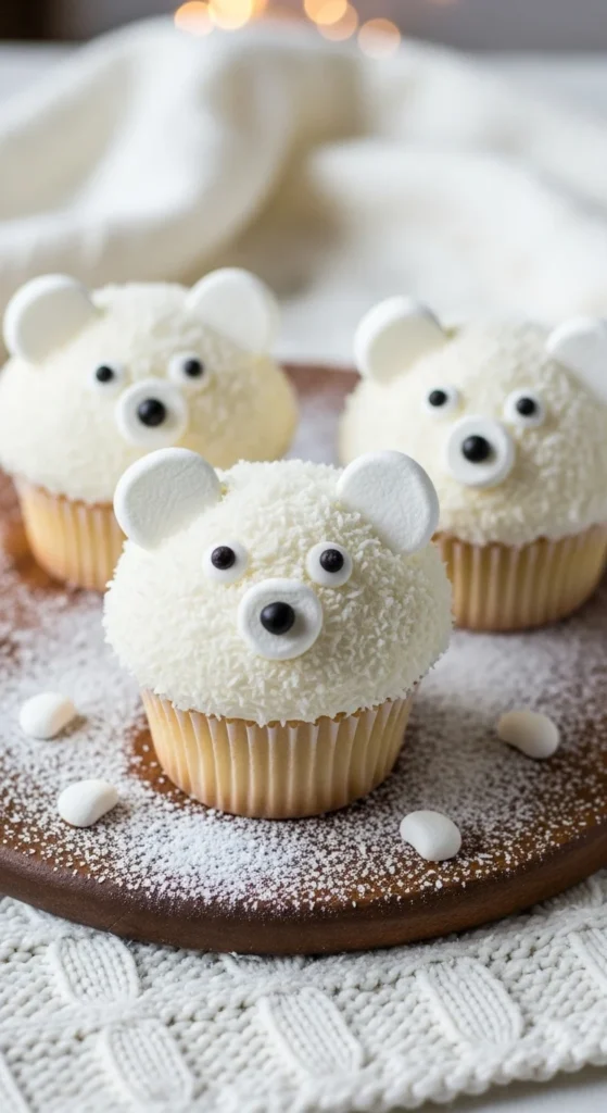 Polar Bear Cupcakes