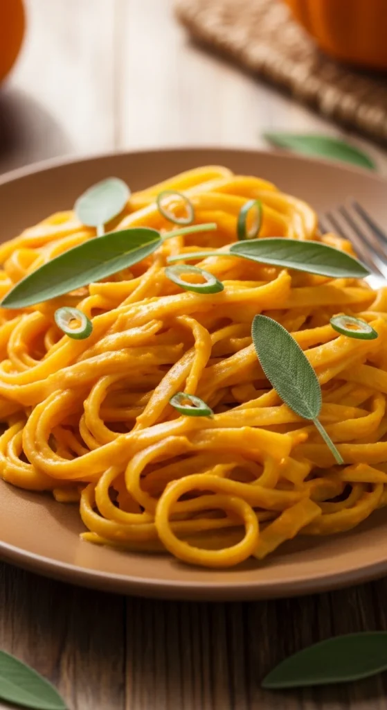 Pumpkin Alfredo Pasta
