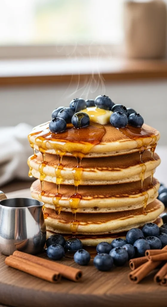  Pumpkin Blueberry Pancakes