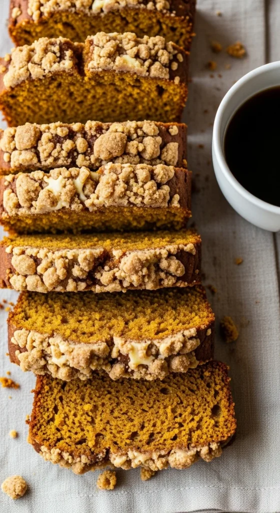 Pumpkin Bread with Streusel Topping
