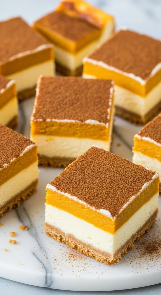 Pumpkin Cheesecake Bars