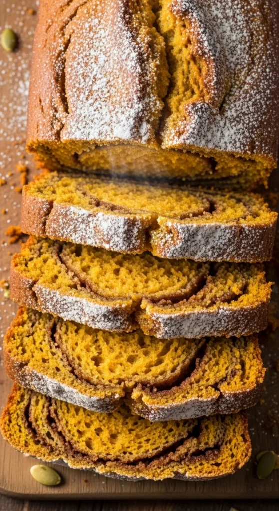 Pumpkin Cinnamon Swirl Bread