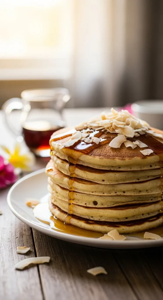 Pumpkin Coconut Pancakes