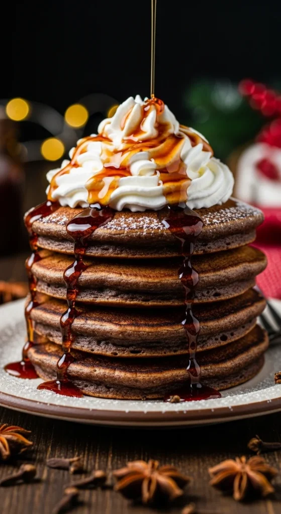 Pumpkin Gingerbread Pancakes