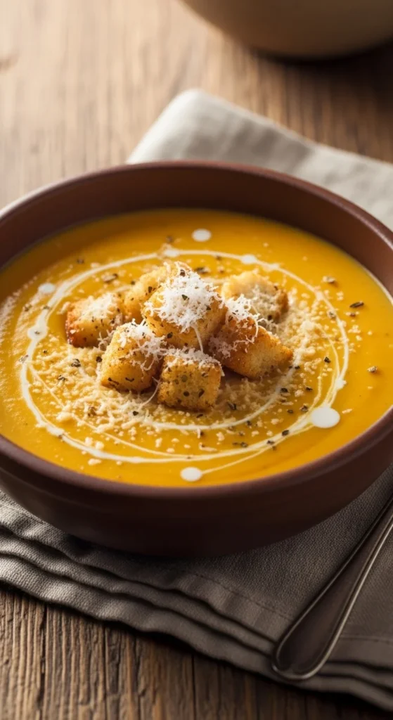Pumpkin Parmesan Soup